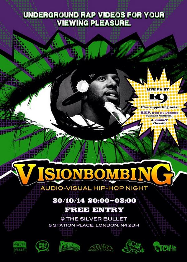 The Silver Bullet presents: VISIONBOMBING (30/10/2014)