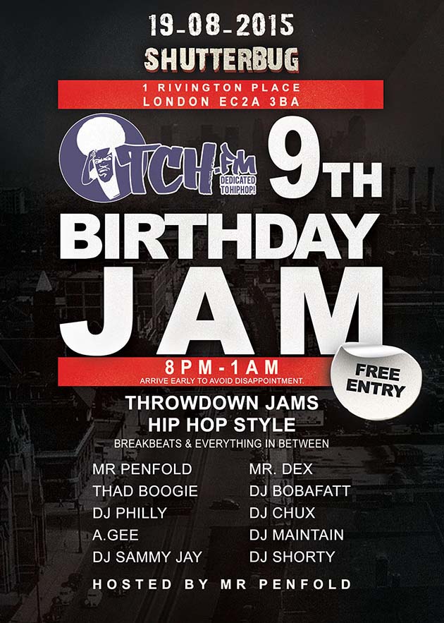 Itch FM's FREE 9th Birthday Jam [19-AUG-2015]