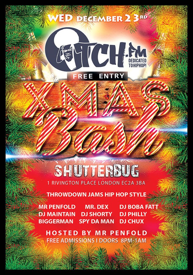 Itch FM's Xmas Bash - 23rd December at Shutterbug