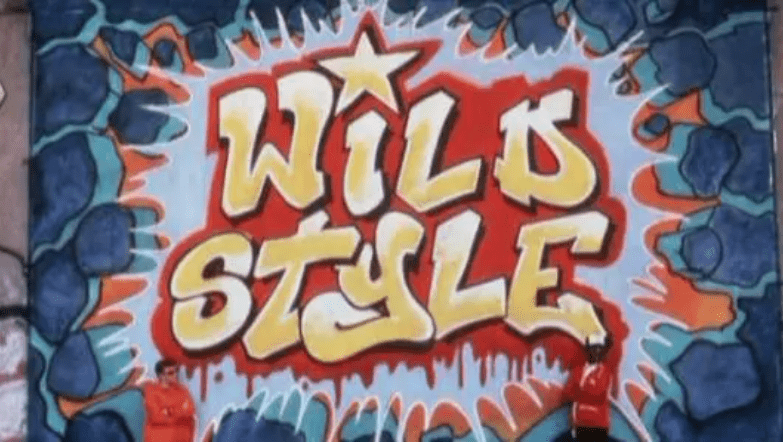 Words that read Wild Style in graffiti on the wall